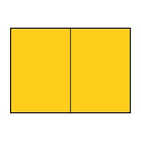 Paperado A5 Doppelkarte – Gelb (5 Stück) von Rössler