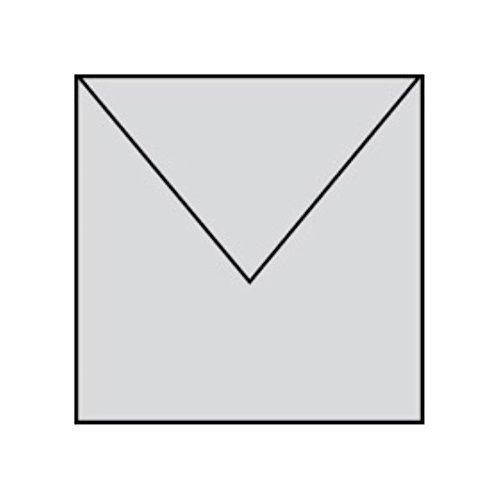 Paperado quadratisch Umschlag Karte – Silber (5 Stück) von Rössler