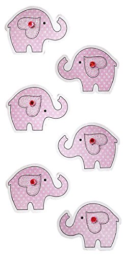 RÃ ¶ ssler 9007–174 Baby Elefant Aufkleber – Pink rose von Rössler