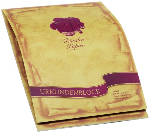 Rössler 2002390000 - Dürener Tradition - Urkundenblock DIN A4, 20 Blatt, beidseitig bedruckt von Rössler