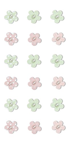 Rössler 22.865,1–2.954 cm 18 mint & Rose Blumen-Aufkleber von Rössler