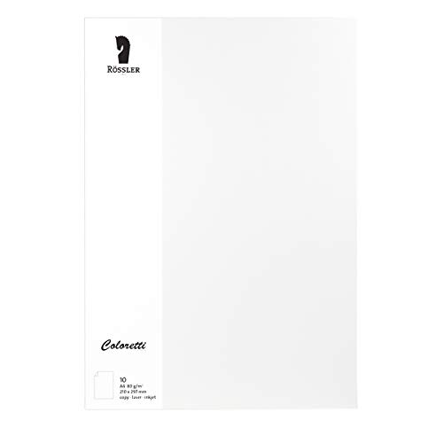 Rössler 220701509 - Coloretti Briefpapier, 80g/m², DIN A4, weiß, 10 Blatt Rössler 220701509 - Coloretti Briefpapier, 80g/m², DIN A4, weiß, 10 Blatt von Rössler