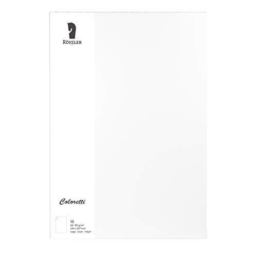Rössler 220726509 - Coloretti Briefpapier, 165g/m², DIN A4, weiß, 10 Blatt Rössler 220726509 - Coloretti Briefpapier, 165g/m², DIN A4, weiß, 10 Blatt von Rössler