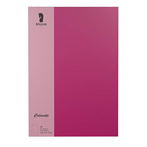 Rössler 220726546 Coloretti Briefbogen A4, 165g, 10 Blatt, Amarena von Rössler