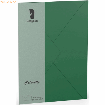Rössler Briefumschläge Coloretti VE=5 Stück C5 Forest Rössler Briefumschläge Coloretti VE=5 Stück C5 Forest von Rössler