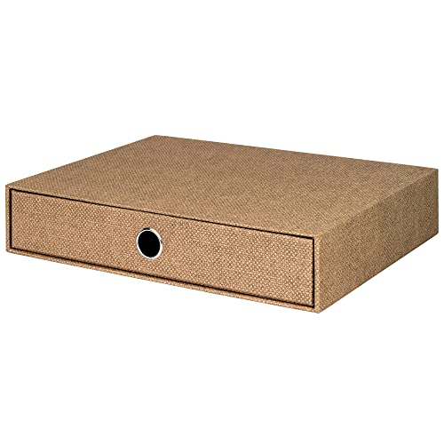 Rössler Papier 1524452600 - S.O.H.O. Schubladenbox für DIN A4, mit Griffloch, Special Line Hazelnut, 343 x 250 x 65 mm, 1 Stück von Rössler Papier