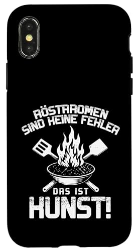 Röstaromen Kunst Grillen Vatertag Spruch Für Männer Humor Hülle für iPhone X/XS Röstaromen Kunst Grillen Vatertag Spruch Für Männer Humor Hülle für iPhone X/XS von Röstaromen Kunst Grillen Vatertag Geschenk Papa