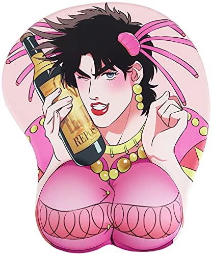 Roffatide Anime JoJo's Bizarre Adventure Mauspad mit Handgelenkstütze Mauspads mit Rutschfester Basis von Roffatide