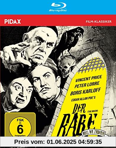 Der Rabe - Duell der Zauberer (The Raven) / Starbesetzter Edgar-Allan-Poe-Kultfilm (Pidax Film-Klassiker) [Blu-ray] von Roger Corman