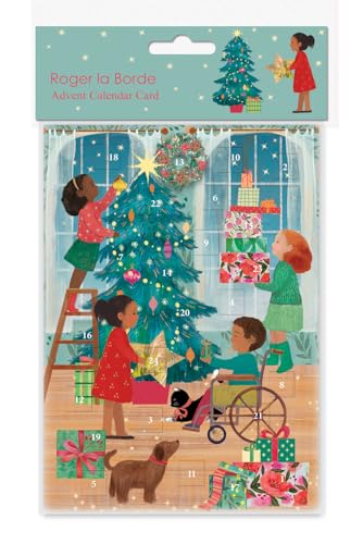 Roger la Borde - Kinder zu Weihnachten - Kalender Grußkarte - ACC099 von Roger la Borde