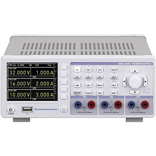 Rohde und schwarz HMC8041 1 Kanal Netzteil, 0 V-32 V/10 A, 100 W, Auflösung 1 MV/0.1 MA, Tracking, easyarb, Elektronische Sicherung, fuselink, USB-Stick Anschluss, Ethernet von Rohde and Schwarz