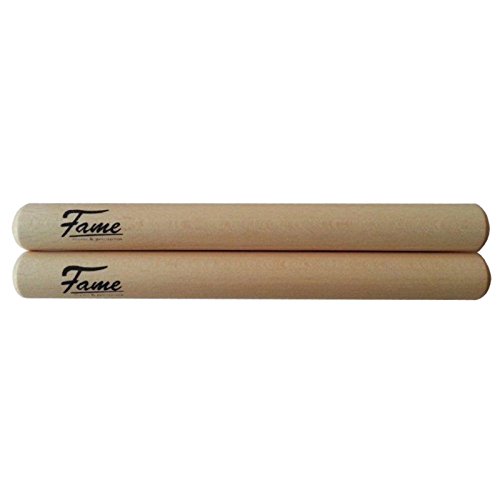 Fame FC-L Claves, Buchenholz, Ausgewogener Sound, Hochwertige Verarbeitung, 195 mm x 20 mm von Rohema