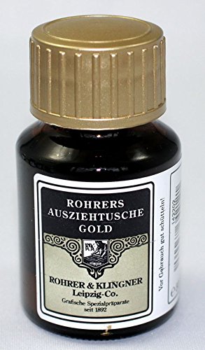 Rohrer & Klingner Ausziehtusche, Glasflasche 50 ml, Gold (504) von Rohrer & Klingner