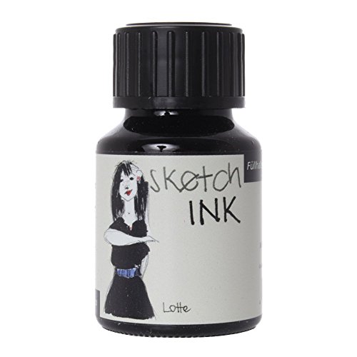 Rohrer & Klingner sketchINK Schreib- und Zeichentinte - 50ml Flakon - Schwarz | Lotte von Rohrer & Klingner