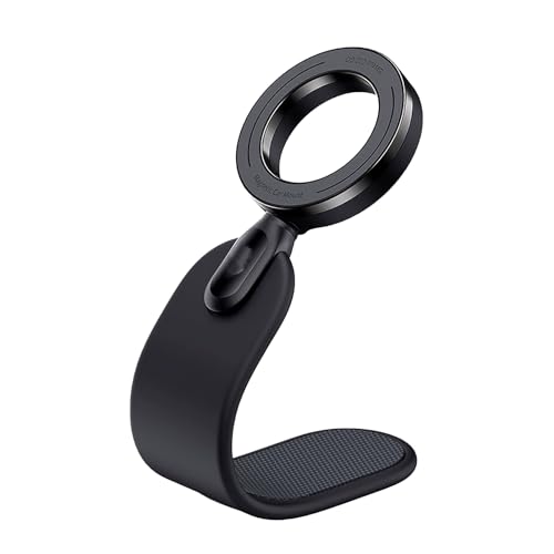 Auto Handyhalterung Kompatibel mit Magsafe Magnetische Handyhalterung Drehbarer, Hohler, Weicher Handyhalter Robust und Stark Design Einfügen für Dashboards (Schwarz) von Roinaid