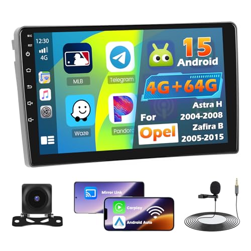 Roinvou 4+64G Autoradio Android für Opel Astra H 2004-2008/Zafira B 2005-2015 Wireless Carplay Android Auto, 2Din Radio 9 Zoll Bildschirm Mirror Link WiFi GPS Bluetooth 32EQ FM/RDS SWC Rückfahrkamera Roinvou 4+64G Autoradio Android für Opel Astra H 2004-2008/Zafira B 2005-2015 Wireless Carplay Android Auto, 2Din Radio 9 Zoll Bildschirm Mirror Link WiFi GPS Bluetooth 32EQ FM/RDS SWC Rückfahrkamera von Roinvou