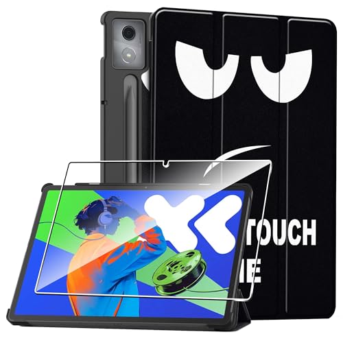 Hülle für Lenovo Idea Tab Pro 12.7" 2025 Tablette Case Cover+1 Stücks Schutzglas Schutzfolie -Große Augen von Rojeuinn