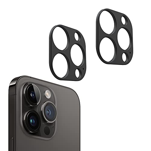 Rojeuinn 2 Stück Camera Kameraschutz für iPhone 14 Pro/iPhone 14 Pro Max Schutzfolie,Aluminiumrahmen Kompatibel,Schutzring für Kameraschutz von Rojeuinn