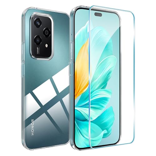 Rojeuinn Hülle für Honor 200 Lite +1 Stücks Schutzglas Schutzfolie Handyhülle,Soft Matte Schutzhülle Handy Case -Transparent Rojeuinn Hülle für Honor 200 Lite +1 Stücks Schutzglas Schutzfolie Handyhülle,Soft Matte Schutzhülle Handy Case -Transparent von Rojeuinn