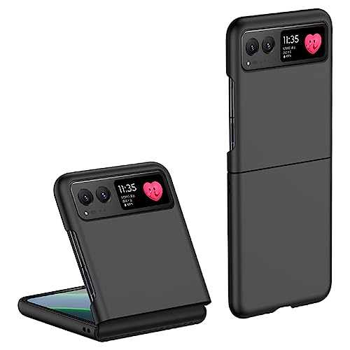 Rojeuinn Hülle für Motorola Razr 40 Handyhülle,Soft Matte Schutzhülle Handy Case,Umfassender Schutz des Mobiltelefons-Schwarz von Rojeuinn