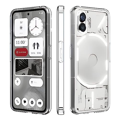 Rojeuinn Hülle für Nothing Phone (2) Handyhülle,Weiche TPU Silikon Stoßfest Schutzhülle Handy Case-Transparente 1 von Rojeuinn