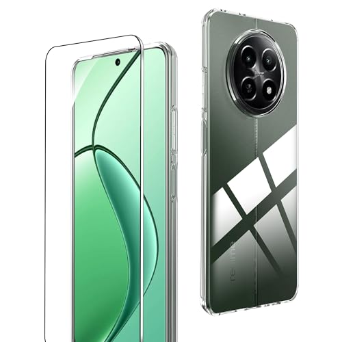 Rojeuinn hülle für Realme 12 5G/ Realme12x 5G +1 Stücks panzerglas, 9H Härte Schutzglas Ultra-klar Displayschutzfolie, Soft Handyhüll Matte Schutzhülle Handy Case -Transparent Rojeuinn hülle für Realme 12 5G/ Realme12x 5G +1 Stücks panzerglas, 9H Härte Schutzglas Ultra-klar Displayschutzfolie, Soft Handyhüll Matte Schutzhülle Handy Case -Transparent von Rojeuinn