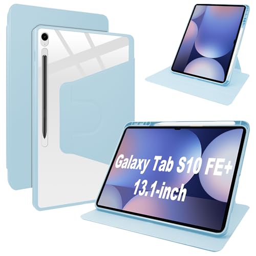 Rojeuinn Hülle für Samsung Galaxy Tab S10 FE+ 13.1" 2025 Tablette Case Cover -Himmelblau von Rojeuinn