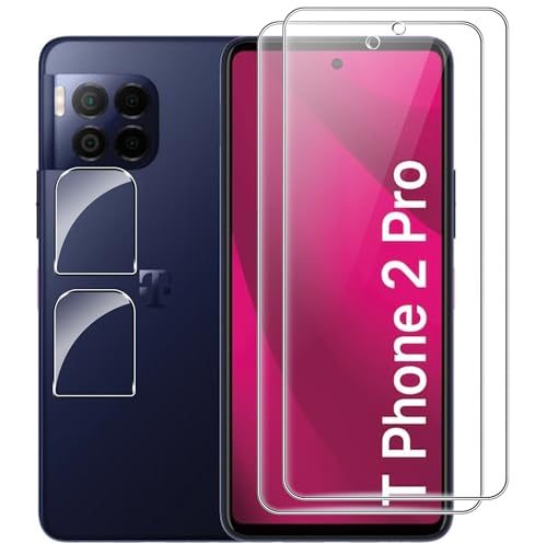 Rojeuinn Panzerfolie für Telekom T Phone 2 Pro Schutzfolie,[2 Stück Schutzglas+2 Stück Kameraschutz],9H Härte Anti-Kratzen Displayschutz,HD Displayschutzfolie von Rojeuinn