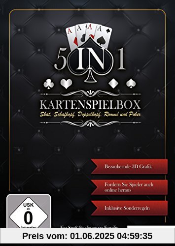 5 in 1 - Kartenspielebox (PC) von Rokapublish