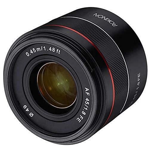ROKINON 45 mm F1.8 Vollformat Autofokus Kompaktobjektiv für Sony E-Mount von Rokinon