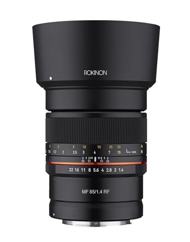 ROKINON 85 mm F1.4 High-Speed-Teleobjektiv für spiegellose Canon R Kameras ROKINON 85 mm F1.4 High-Speed-Teleobjektiv für spiegellose Canon R Kameras von Rokinon