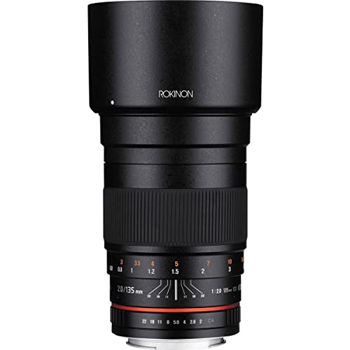 Rokinon 135 mm F2.0 ED UMC Teleobjektiv für Sony E-Mount (NEX) Wechselobjektiv Kameras von Rokinon