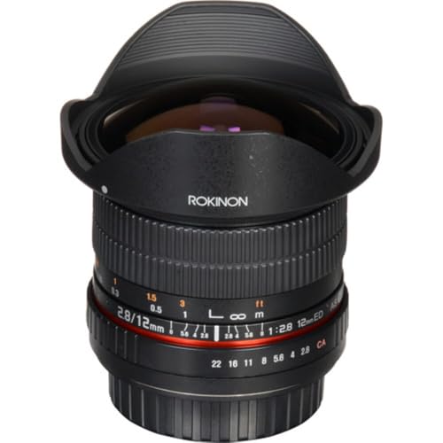 Rokinon F2.8 Ultra Wide Fischaugenobjektiv für Nikon AE DSLR-Kameras, 12 mm Rokinon F2.8 Ultra Wide Fischaugenobjektiv für Nikon AE DSLR-Kameras, 12 mm von Rokinon