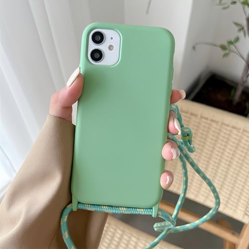Rokmym Handykette Hülle Kompatibel mit iPhone 11,Necklace Handyhülle Liquid Silikon Handyhülle mit Verstellbarer Lanyard Stylische für zum Umhängen Cover für iPhone 11,Beige Rokmym Handykette Hülle Kompatibel mit iPhone 11,Necklace Handyhülle Liquid Silikon Handyhülle mit Verstellbarer Lanyard Stylische für zum Umhängen Cover für iPhone 11,Beige von Rokmym