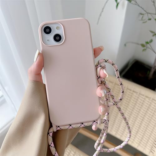 Rokmym Handykette Hülle Kompatibel mit iPhone 15 Pro,Necklace Handyhülle Liquid Silikon Handyhülle mit Verstellbarer Lanyard Stylische für zum Umhängen Cover für iPhone 15 Pro,Hellrosa Rokmym Handykette Hülle Kompatibel mit iPhone 15 Pro,Necklace Handyhülle Liquid Silikon Handyhülle mit Verstellbarer Lanyard Stylische für zum Umhängen Cover für iPhone 15 Pro,Hellrosa von Rokmym