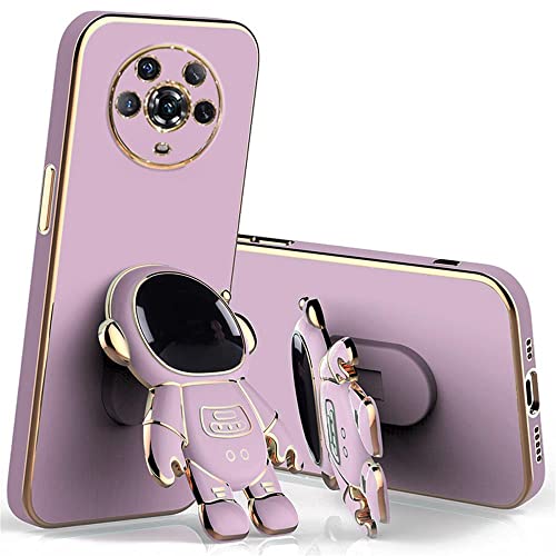 Rokmym Huawei Mate 40 Pro+ Karikatur hülle mit Ständer Slim Astronaut Handyhülle für Huawei Mate 40 Pro+ Galvanisierte Hülle für Huawei Mate 40 Pro+ für Magnetische Autohalterung Case Cover von Rokmym