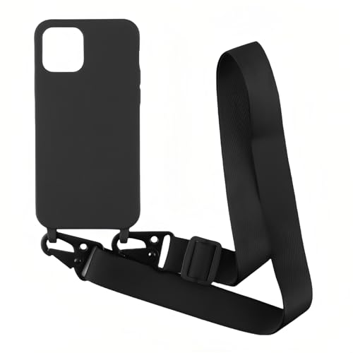 Rokmym Kompatibel mit iPhone 12 (6.1") Handykette Hülle,Verstellbarer Halskette Handyhülle,Necklace Hülle mit Kordel Tasche TPU Bumper Schutzhülle für iPhone 12 von Rokmym