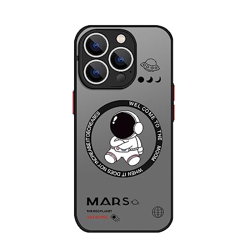 Rokmym Magnetische Hülle für iPhone 12 Pro Kompatibel mit Mag-Safe,HandyHülle mit Astronaut Planet Stern Muster Ultra Dünn Weich TPU Schutzhülle für iPhone 12 Pro von Rokmym