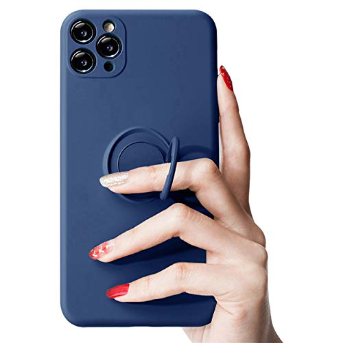 Rokmym kompatibel mit iPhone 12 Mini Silikon Slim Hülle, [mit 360 Grad Ring Ständer Microfaserinnenfutte Stoßfest Vollkörperschutz ]für Magnetische Autohalterung iPhone 12 Mini Handyhülle von Rokmym