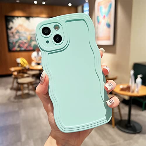 Rokmym kompatibel mit iPhone 13 Mini mattem Hülle,transparentem iPhone 13 Mini Handyhülle Große wellenförmige Weich Silikon TPU ultradünnem Schutzhülle Case Cover für iPhone 13 Mini Hülle von Rokmym