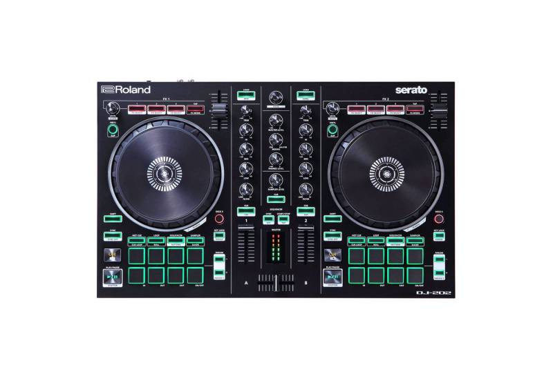 Roland Audio DJ Controller Roland DJ-202 2-Kanal 4-Deck USB-DJ-Controller von Roland Audio
