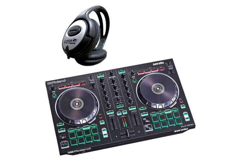Roland Audio DJ Controller Roland DJ-202 USB-DJ-Controller mit Kopfhörer von Roland Audio