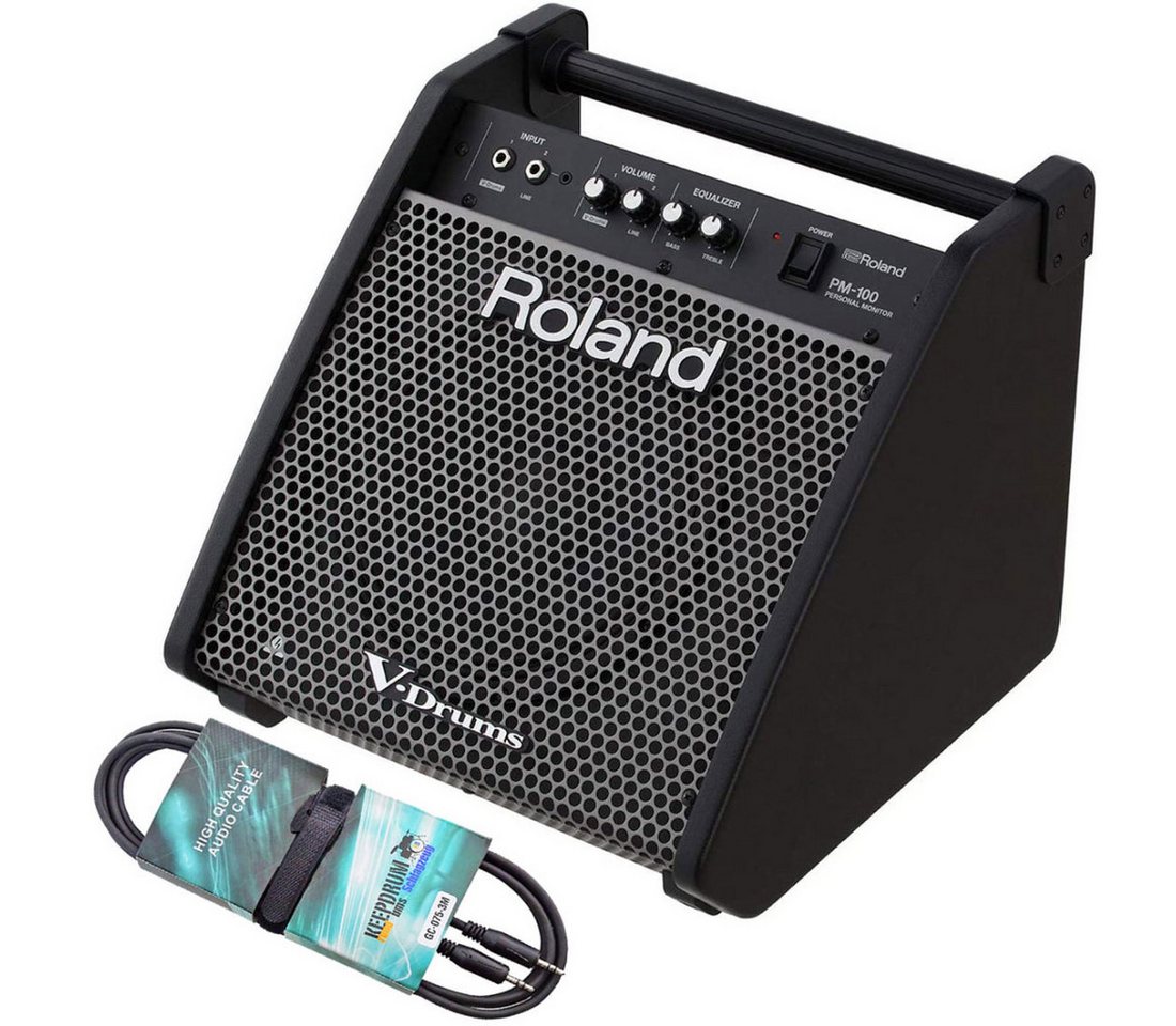 Roland Audio Roland PM-100 E-Drum Monitor Box + Klinke-Kabel 3m Lautsprecher (kein, 80 W) von Roland Audio