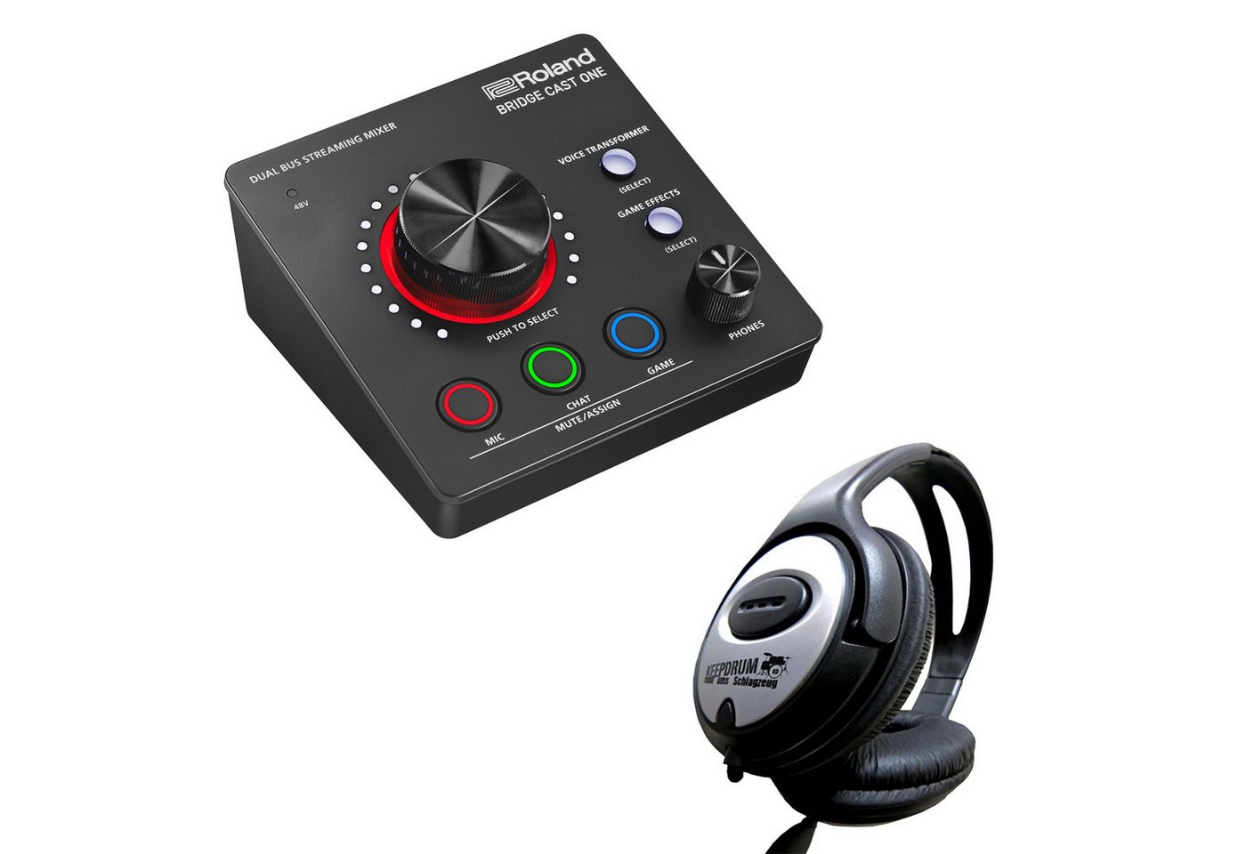 Roland Audio Roland Streaming Mixer Bridge Cast One mit Kopfhörer Digitales Aufnahmegerät Roland Audio Roland Streaming Mixer Bridge Cast One mit Kopfhörer Digitales Aufnahmegerät von Roland Audio