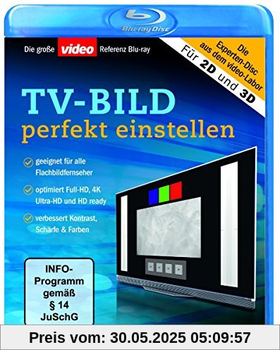 TV-Bild Perfekt Einstellen - Test Blu-ray [Blu-ray] von Roland Seibt
