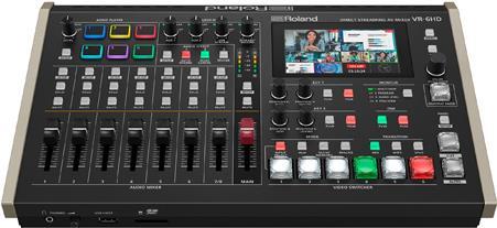 ROLAND VR-6HD - 6-Kanal All-in-One AV-Mixer (4,3 Touchscreen - 6x HMDI-In & 3x HDMI-Out - 28-Kanal Audio-Mixer - PTZ-Steuerung - USB3.0-Streaming) (425381A38) von Roland