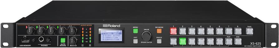 ROLAND XS-62S Compact 1U Rack Matrix Switcher w. Audio & PTZ camera control (419661A38) von Roland