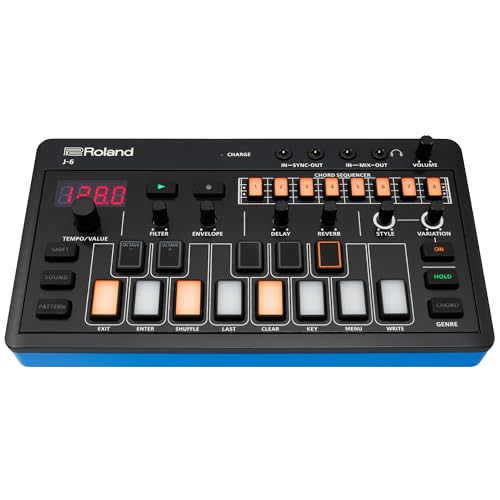 Roland AIRA Compact Synthesizer Musical Toolbox mit kreativer Akkordsequenzierung (J-6) von Roland