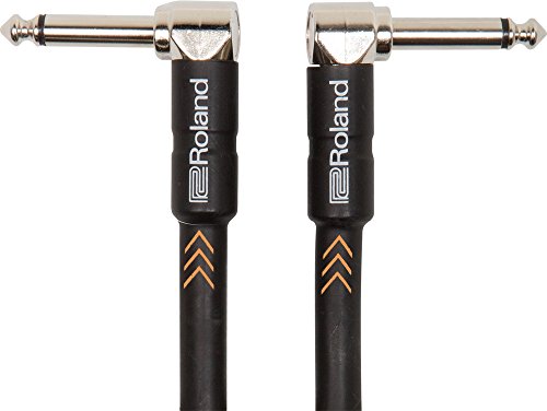 Roland Black-Serie Patch/Pedal-Kabel – Patch/Pedal-Kabel – gewinkelte 6,3-mm-Klinkenstecker, Länge: 15 cm – RIC-BPC Roland Black-Serie Patch/Pedal-Kabel – Patch/Pedal-Kabel – gewinkelte 6,3-mm-Klinkenstecker, Länge: 15 cm – RIC-BPC von Roland