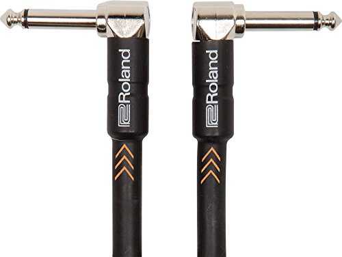 Roland Black-Serie Patch/Pedal-Kabel – gewinkelte 6,3-mm-Klinkenstecker, Länge: 1m – RIC-B3AA Roland Black-Serie Patch/Pedal-Kabel – gewinkelte 6,3-mm-Klinkenstecker, Länge: 1m – RIC-B3AA von Roland